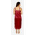 @rk Nating Night Dress Mahroon Color for Ladies