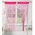 Geonature Rani Pink Heart Curtains Set of 6 size 4x7 (GHC6-37)