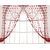 Geonature Maroon Heart Curtains Set of 6 size 4x7 (GHC6-67)