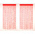 Geonature Red Heart Curtains Set of 6 size 4x7 (GHC6-68)