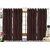 Comfort Zone Polyester Brown Solid Eyelet Door Curtains Set Of 4