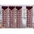 Comfort Zone Polyester Maroon Abstract Eyelet Door Curtains Set Of 4