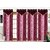 Comfort Zone Polyester Maroon Eyelet Door Curtains Set Of 4