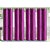 Comfort Zone Polyester Purple Light  Dark Eyelet Door Curtains Set Of 4