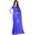 Fabdeal Blue Colored Fancy Net Jacquard Plain Saree