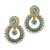 Women Jewellery Royal Designer Gold Plated And AD Color Pearl Traditional Earrings