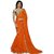 Women Chiffon Net Saree Orange Colour