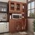 Housefull - Brown Compressed Wood Zona Kitchen Cabinet