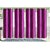Comfort Zone Polyester Purple Light  Dark Eyelet Door Curtains Set of 4