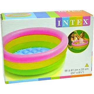 Buy Intex Water tub Inflatable Pool 4ft diameter Baby Bath Seat ...