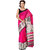 Riti Riwaz Printed Magenta Bhagalpuri Silk Saree with Unstitched Blouse SS16SRE022
