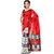 Riti Riwaz Printed Red Bhagalpuri Silk Saree with Unstitched Blouse SS16SRE030