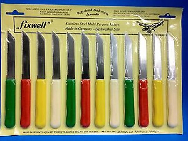 FIXWELL KNIFE SET 6 PCS , STAINLESS STEEL KNIFE SET