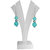 Dyed Quartzite Beads Dangle Earrings