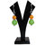 Dyed Quartzite Beads Dangle Earrings