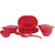 Incrzima - 32 Pcs Dinner Set Round Red -1401R