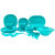 Incrzima - 44 Pcs Dinner Set Square Turquoise Green - 1551TG