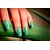 Nail Art Sticker Green Platter Print