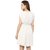 The Office Walk Off-White Short Pleated Dress
