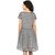 The Office Walk Black and White Short Striped Dress