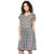 The Office Walk Black and White Short Striped Dress