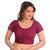 Mehroon Cotton Stitched Womens Blouse