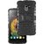 Heartly Flip Kick Stand Spider Hard Dual Rugged Armor Hybrid Bumper Back Case Cover For Lenovo K4 Note - Rugged Black