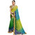 Styloshopper Multicolor Georgette Saree With Zari border and Embroidery Work