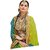 Styloshopper Multicolor Georgette Saree With Zari border and Embroidery Work