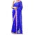 Blue Color Zardosi Saree With Designer Blouse