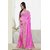 Womens Light Pink Colored Chiffon Party Wear Saree