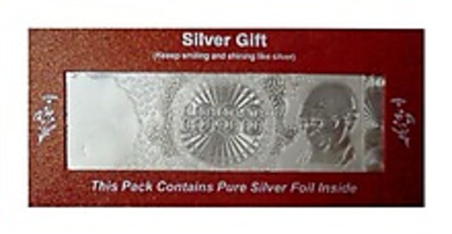 PURE SILVER FOIL CURRENCY NOTE WITH COVER (RS.1000 NOTE)