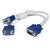VGA Y Splitter Cable Male 2 Female - Connect 2 Monitor Into 1 VGA