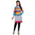 Janasya Multicolour Crepe Striped Design Ready to wear Kurti JNE0935-BLUE-KR-6076