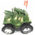 Battery Operated Tumbling Army Tank Toy Car 360 Rolling With Flashing Top Light