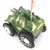 Battery Operated Tumbling Army Tank Toy Car 360 Rolling With Flashing Top Light