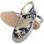 CUTE FASHION Printed Blue Casual Sandals