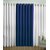 Exclusive Set of 3 Plain (2 White + Navy Blue) Door Curtain