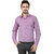 Hankcock Cotton Pink Men Full Sleeves Formal Shirts (1089pink)