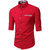 baburaos fashion men shirt red in colour