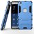 Heartly Graphic Designed Stand Hard Dual Rugged Armor Hybrid Bumper Back Case Cover For Oneplus X / One Plus X - Power Blue