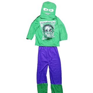 Hulk Fancy Dress Costume With Mask For Kids
