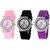 Addic Round Dial Multi Plastic Strap Analog Watch For Women(Combo)