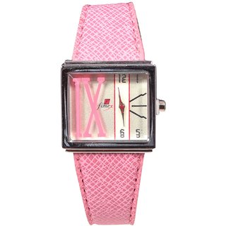 Women sliver Dial Pink Belt Analog Wadding Nice girls Watches