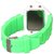 Unisex White Black Dial Green Belt Digital Designer dial Women And Men Watches