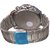 Men Black Big Dial With sliver starp Analog Party Boy Watches