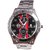 Men Big Black Dial sliver Analog Party Boy Watches