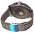 Men Big Black Dial sliver Analog Party Boy Watches