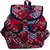 Vivinkaa Red Abstract Canvas Backpack for Women