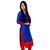Baga designer womens blue cotton kurti.